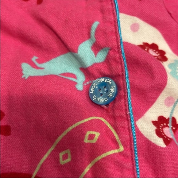 🤠 Victoria’s Secret Pink Horseshoe Cowgirl 💯% Cotton Flannel Pajama Set - Picture 7 of 16